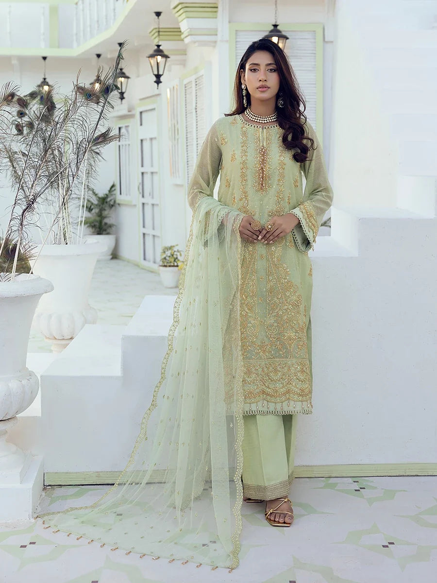 3PC Unstitched Festive Embroidered Suit (SAW-03)