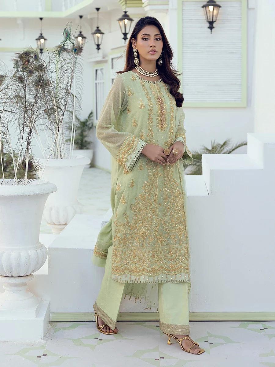 3PC Unstitched Festive Embroidered Suit (SAW-03)