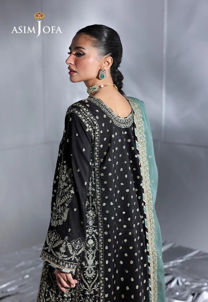2PCS Unstitched Embroidered Silk Suit | SAW-32