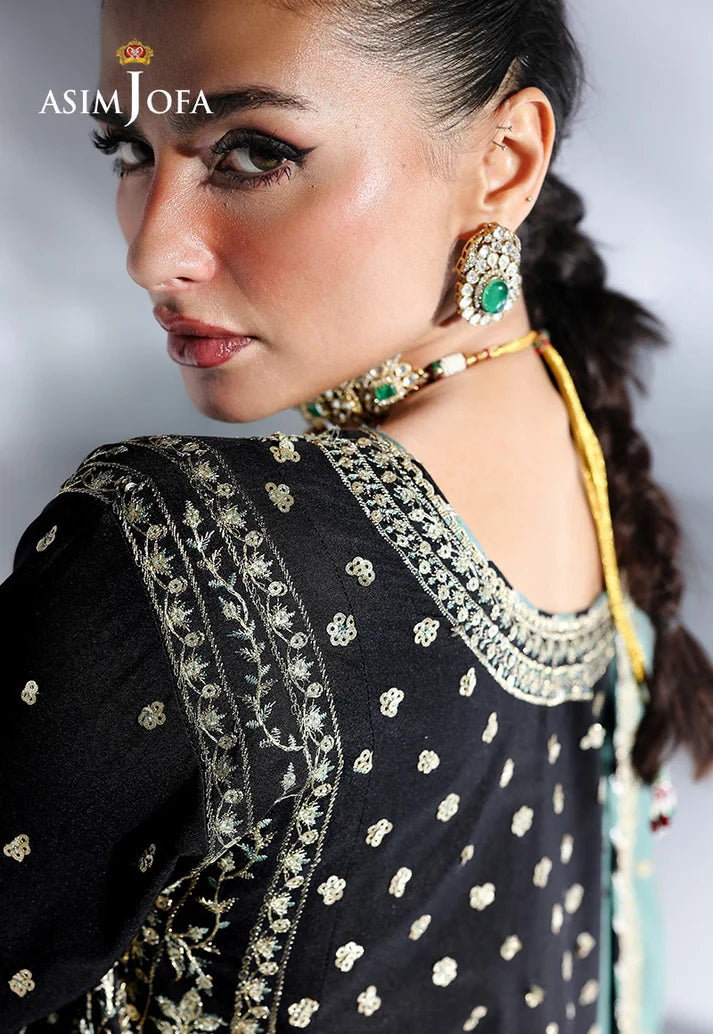 2PCS Unstitched Embroidered Silk Suit | SAW-32