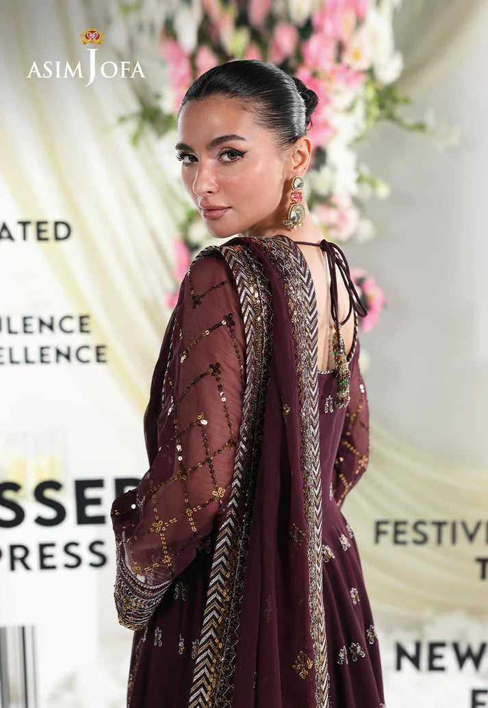 2PCS Unstitched Embroidered Chiffon Suit | SAW-33