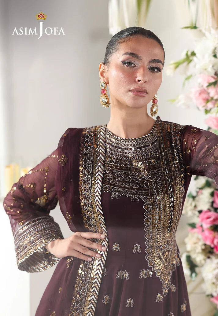 2PCS Unstitched Embroidered Chiffon Suit | SAW-33