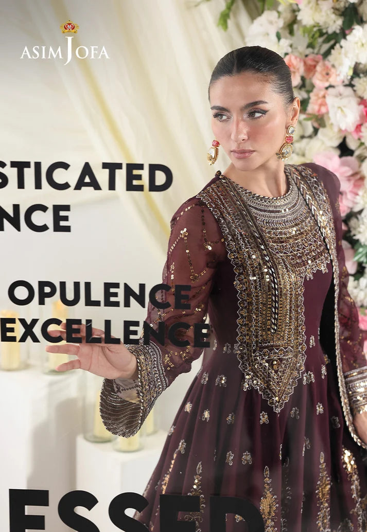 2PCS Unstitched Embroidered Chiffon Suit | SAW-33