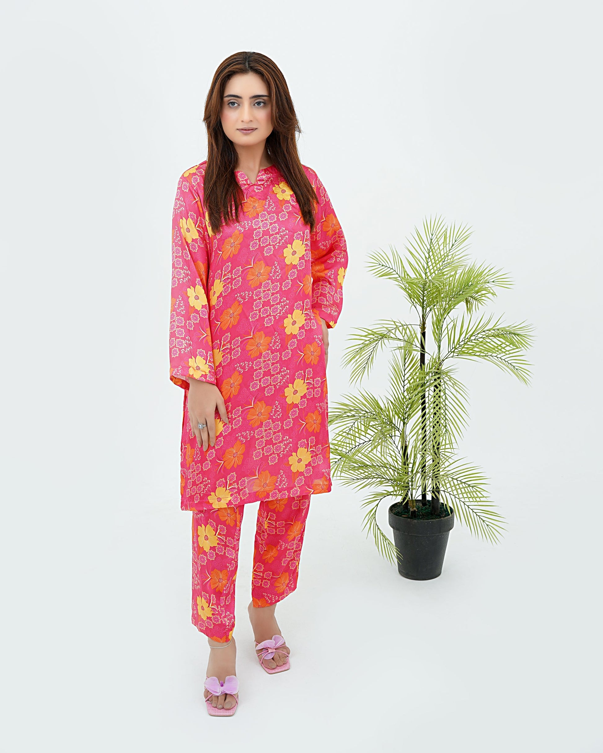 Petal Printed Ensemble – 2 Piece