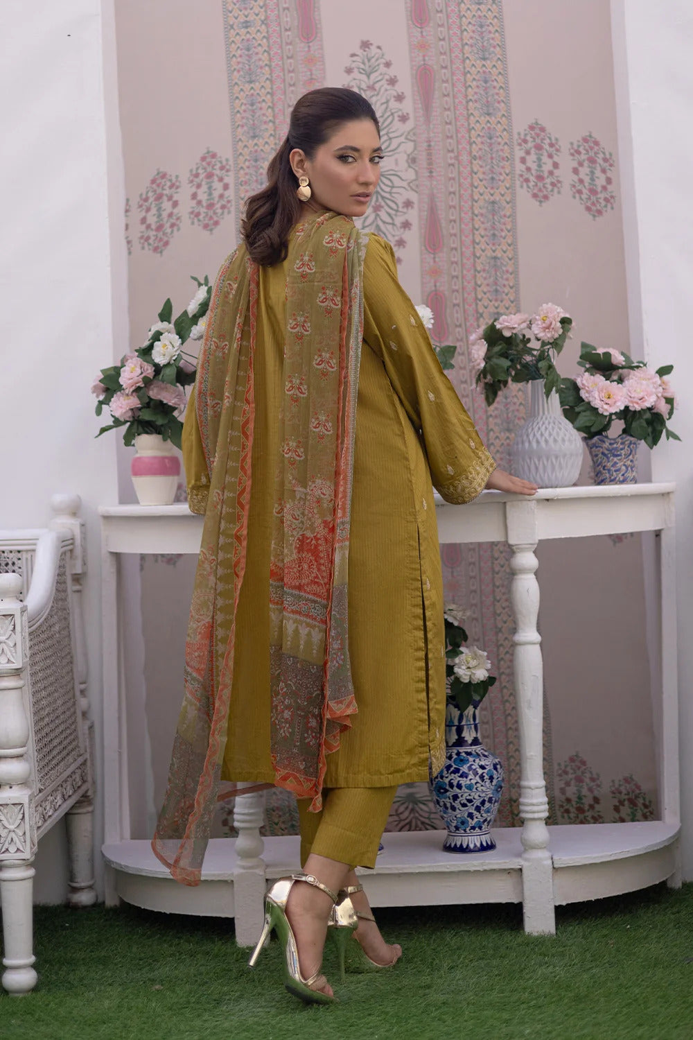 3 Piece – Dobby Embroidered Suit | SAW-60