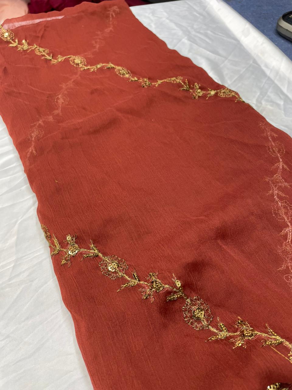Branded dupptta fully emberiodery code 12