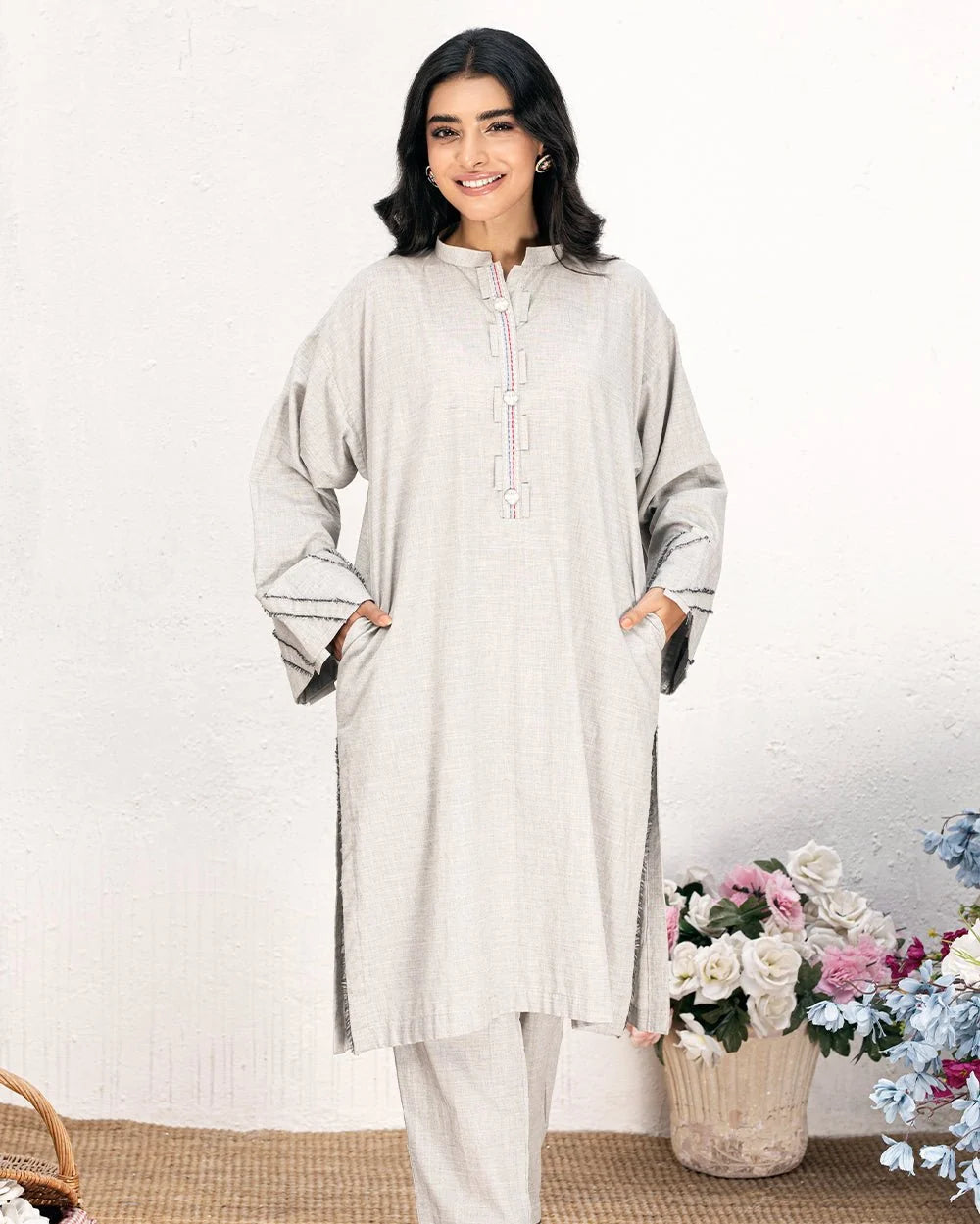 2 Piece – Dyed Chambray Suit | SAW-71
