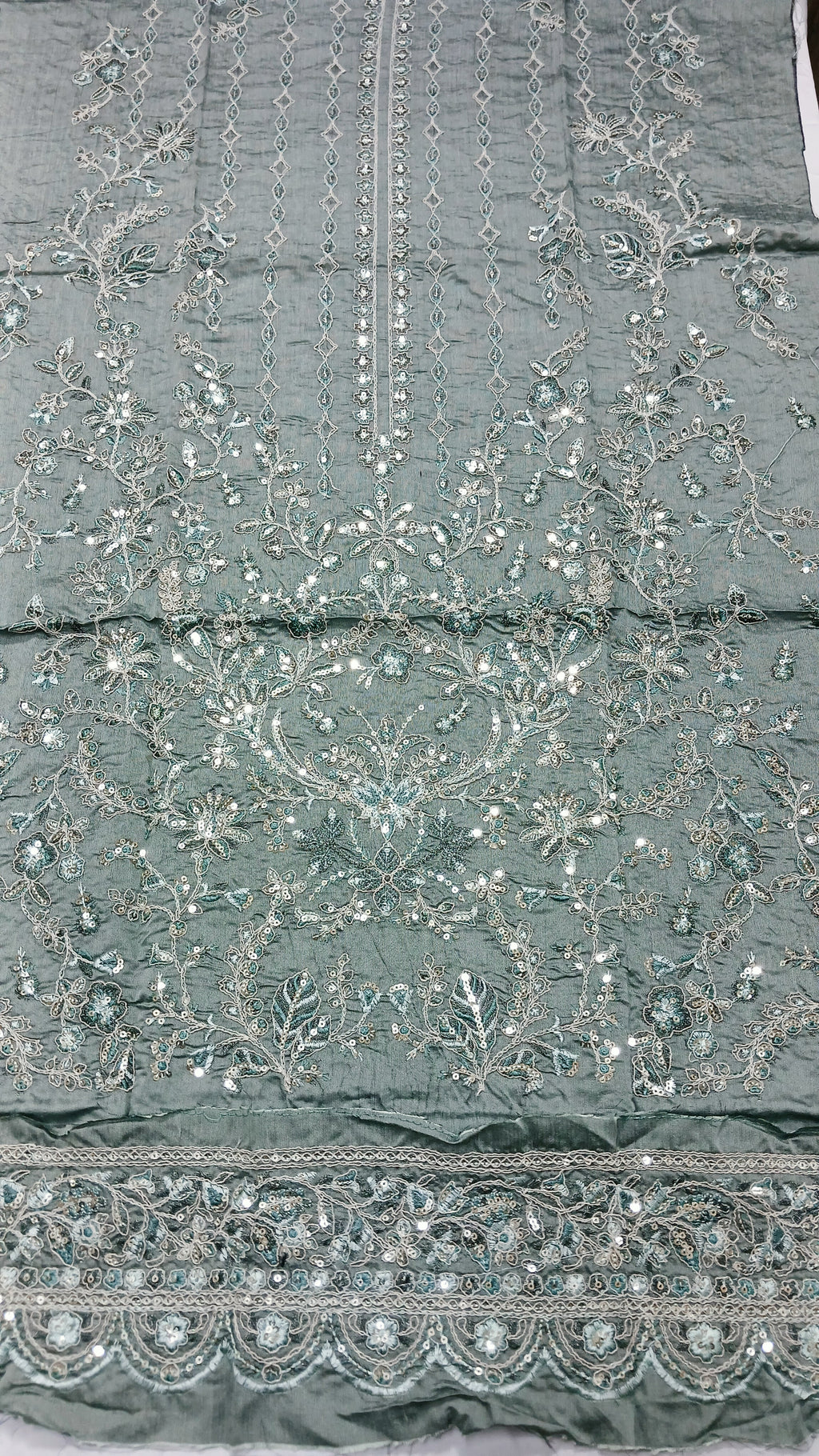 3PC Unstitched Festive Embroidered Suit (SAW-02)