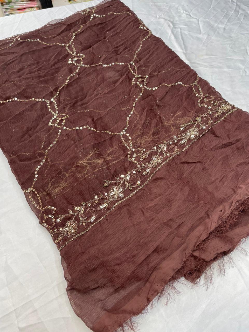 Branded dupptta fully emberiodery code 25