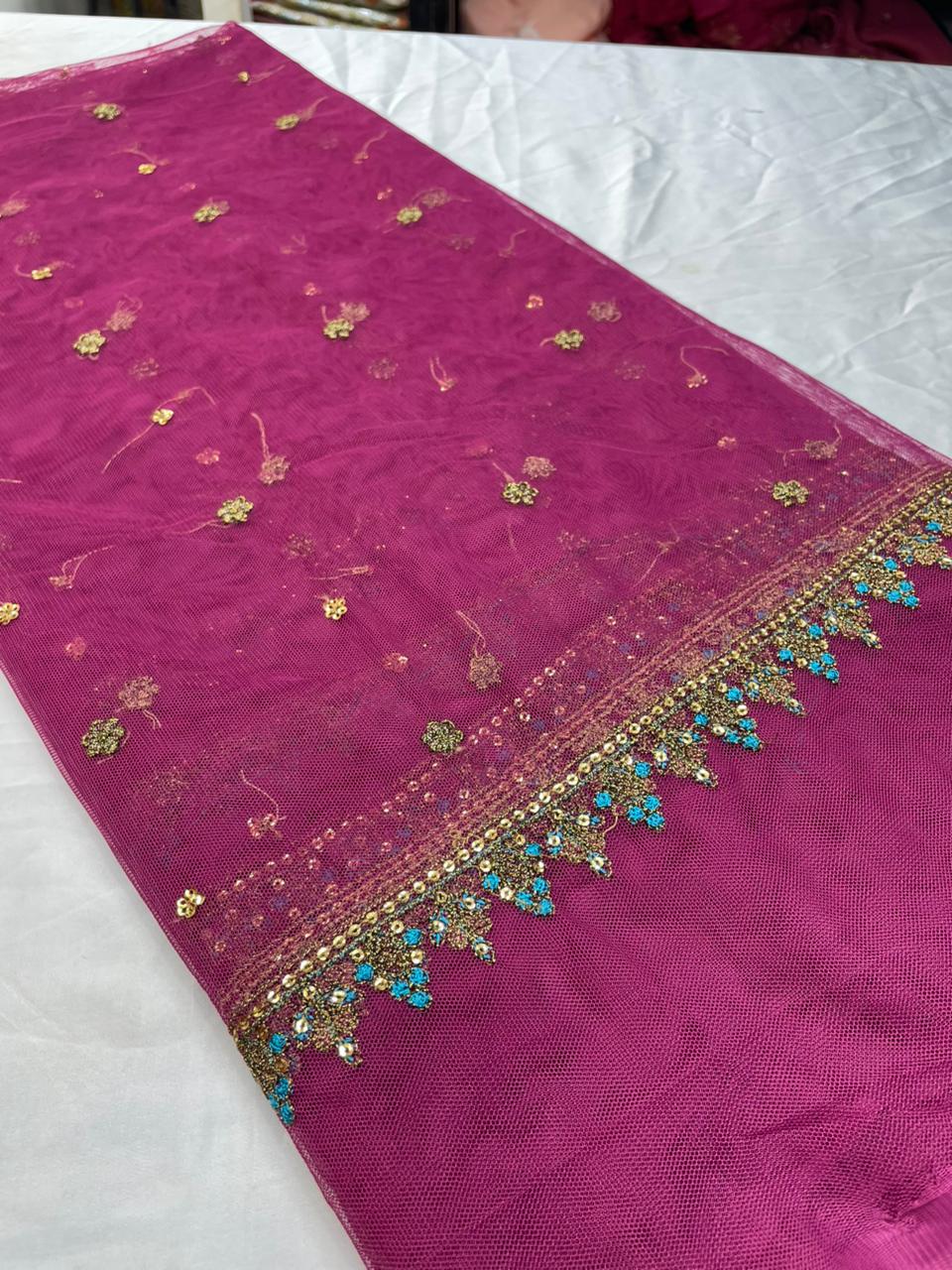 Branded dupptta fully emberiodery code 28