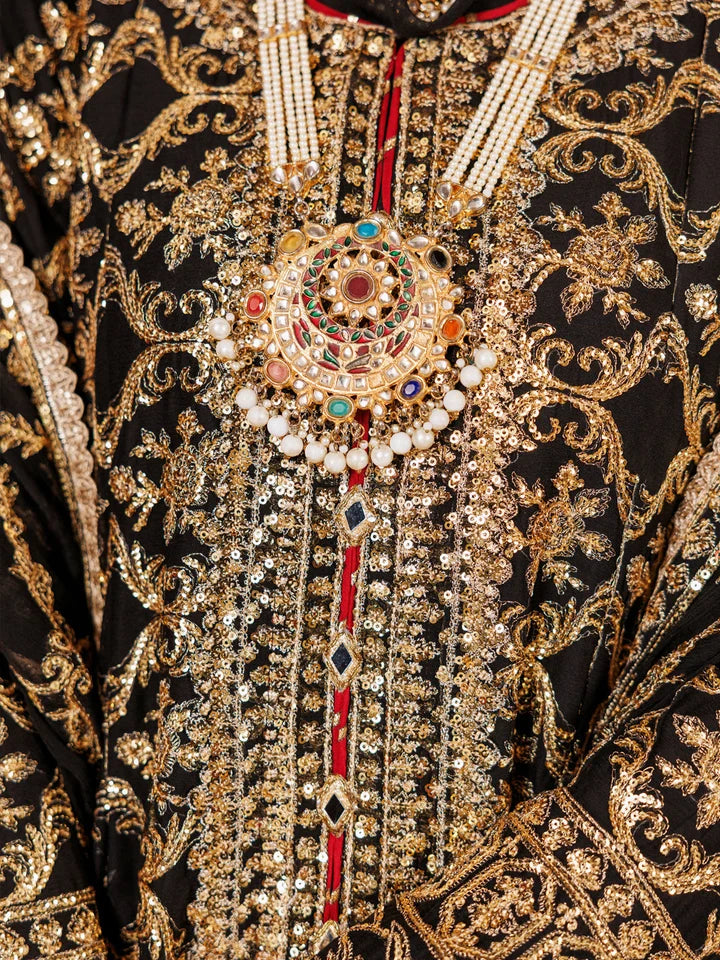 2PC Unstitched Chiffon Embroidered Suit (SAW-18)
