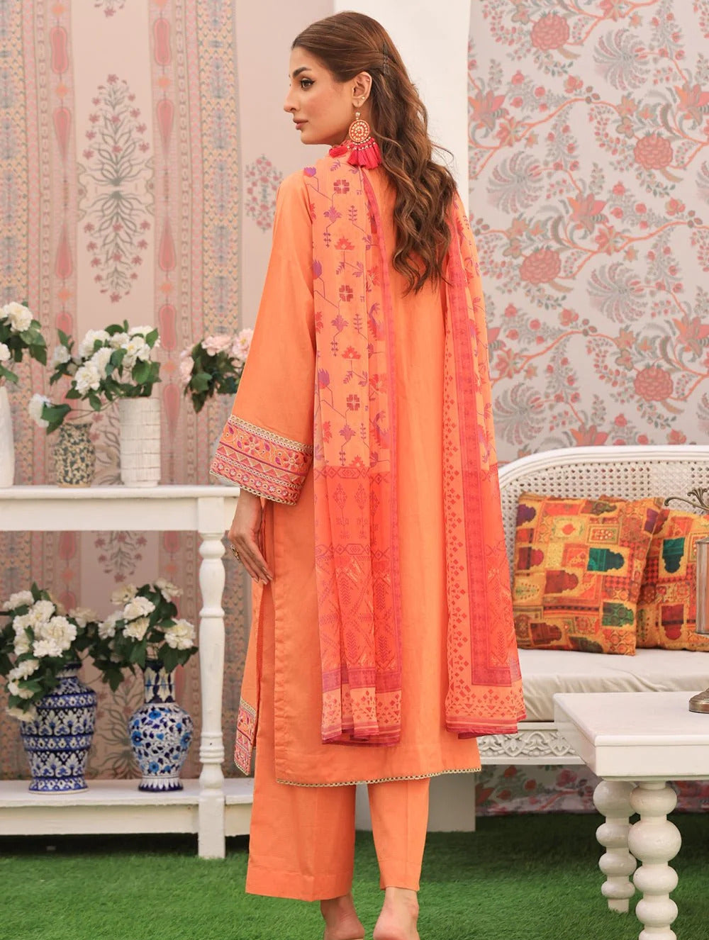 3 Piece – Dobby Embroidered Suit | SAW-54