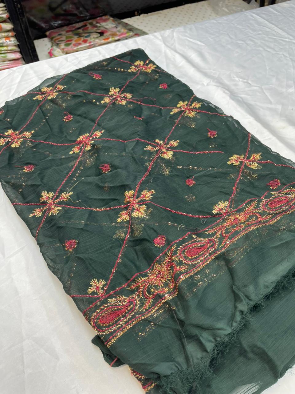 Branded dupptta fully emberiodery code 03