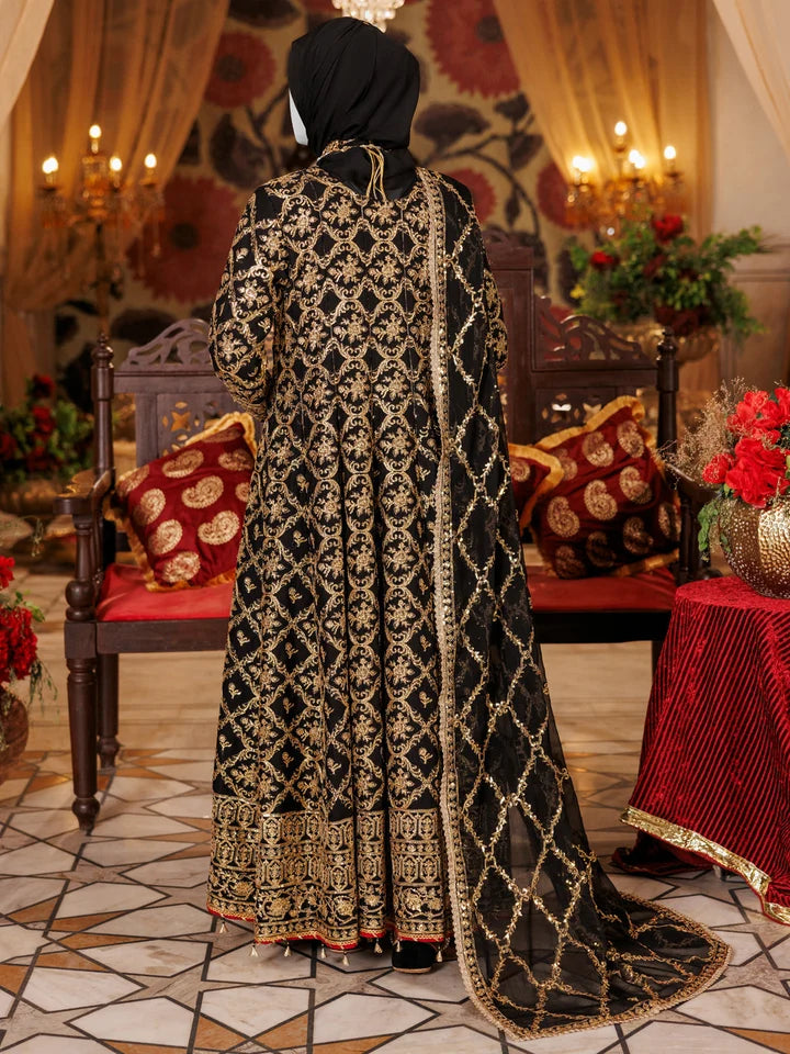 2PC Unstitched Chiffon Embroidered Suit (SAW-18)