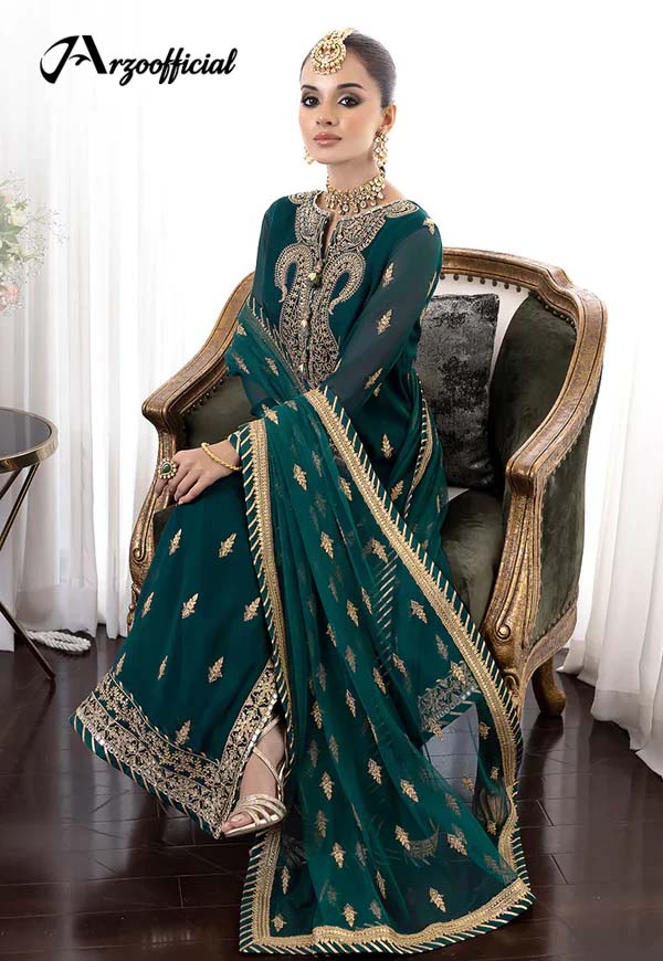 Emerald Grace Embroidered -2 Piece