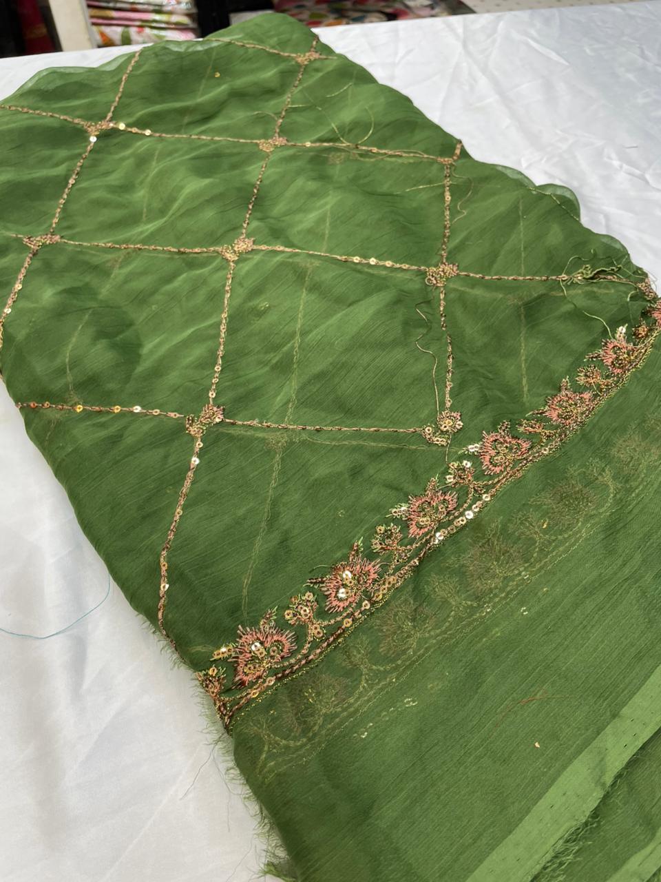 Branded dupptta fully emberiodery code 04