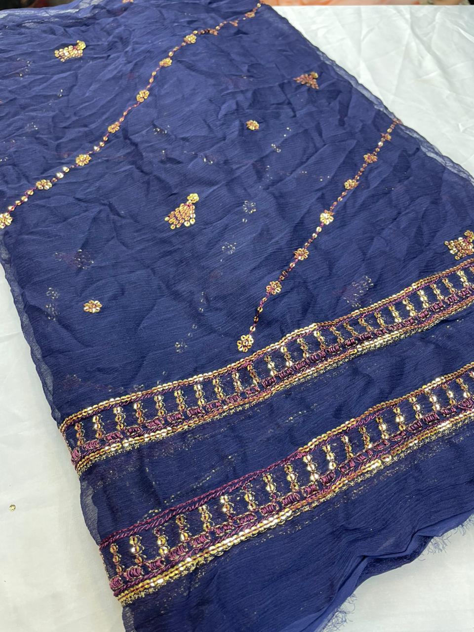 Branded dupptta fully emberiodery code 06