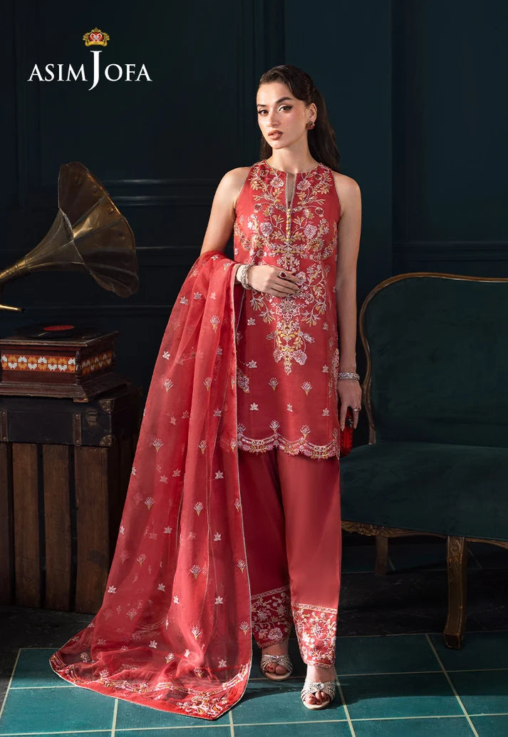 2PCS Unstitched Embroidered Suit | SAW-30