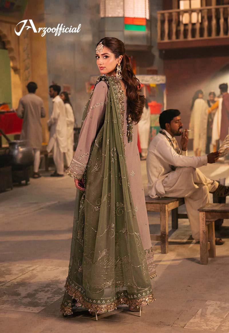 Embroidered Twisted Silk 2-Piece,