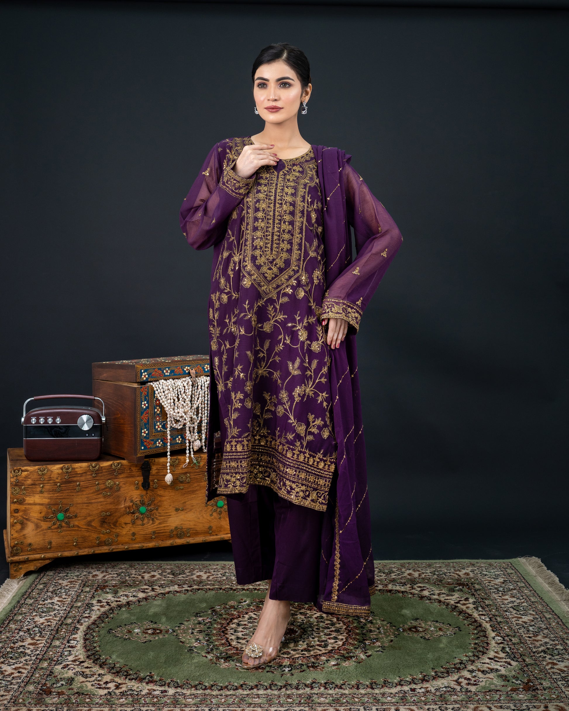 Shahi Gulzaar-3piece set