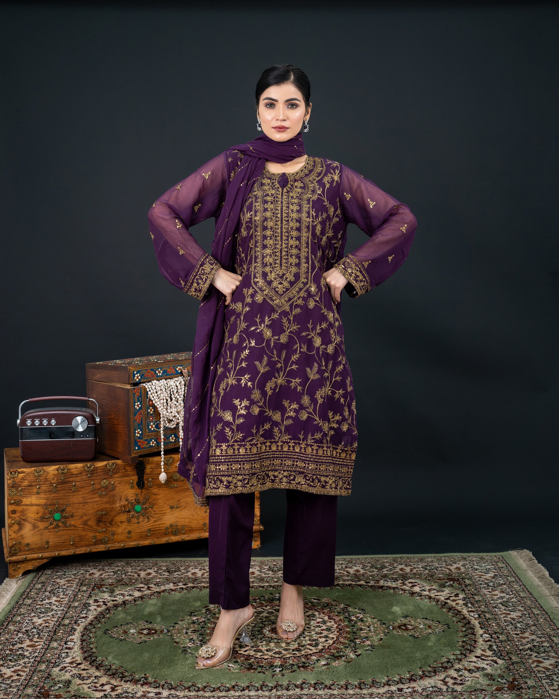 Shahi Gulzaar-3piece set