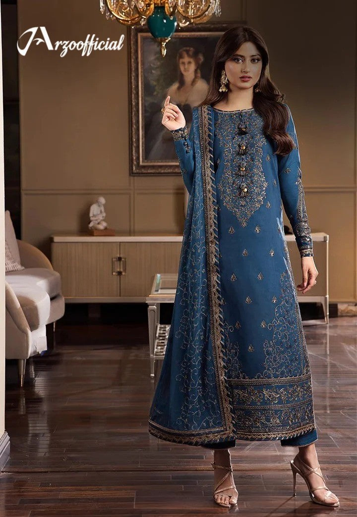 Embroidered Twisted Silk -2 Piece