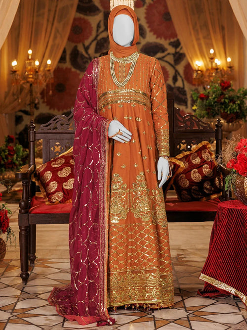 2PC UNSTITCHED Chiffon Embroidered Suit | SAW-20