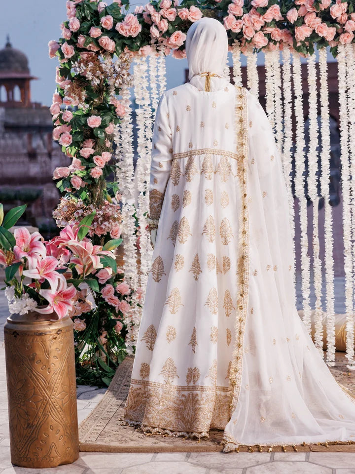 2PC Unstitched Chiffon Embroidered Suit | SAW-28
