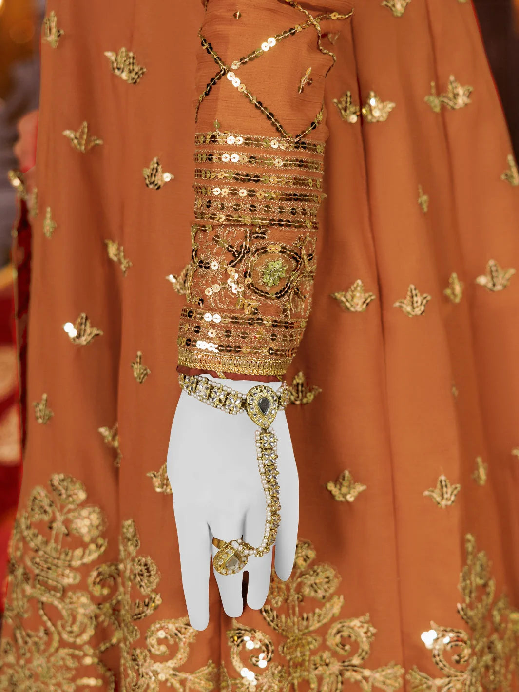 2PC Unstitched Chiffon Embroidered Suit | SAW-20