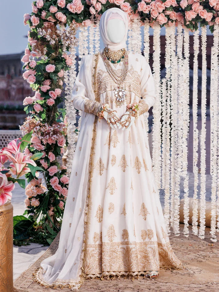 2PC Unstitched Chiffon Embroidered Suit | SAW-28
