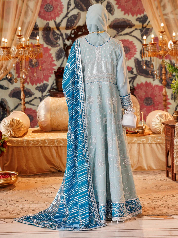 2PC Unstitched Chiffon Embroidered Suit | SAW-26