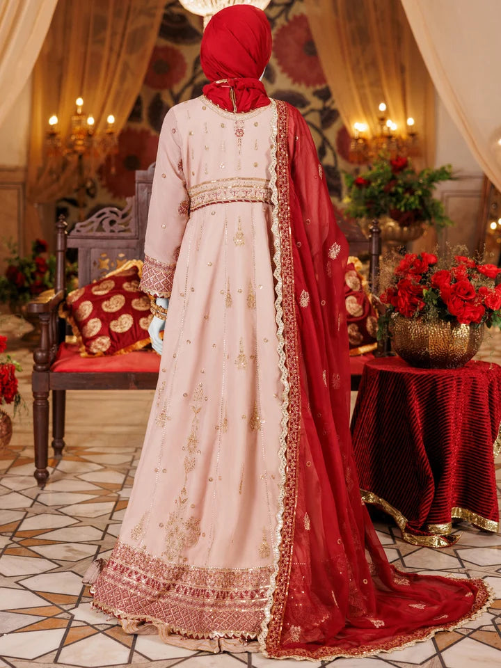 2PC Unstitched Chiffon Embroidered Suit | SAW-25