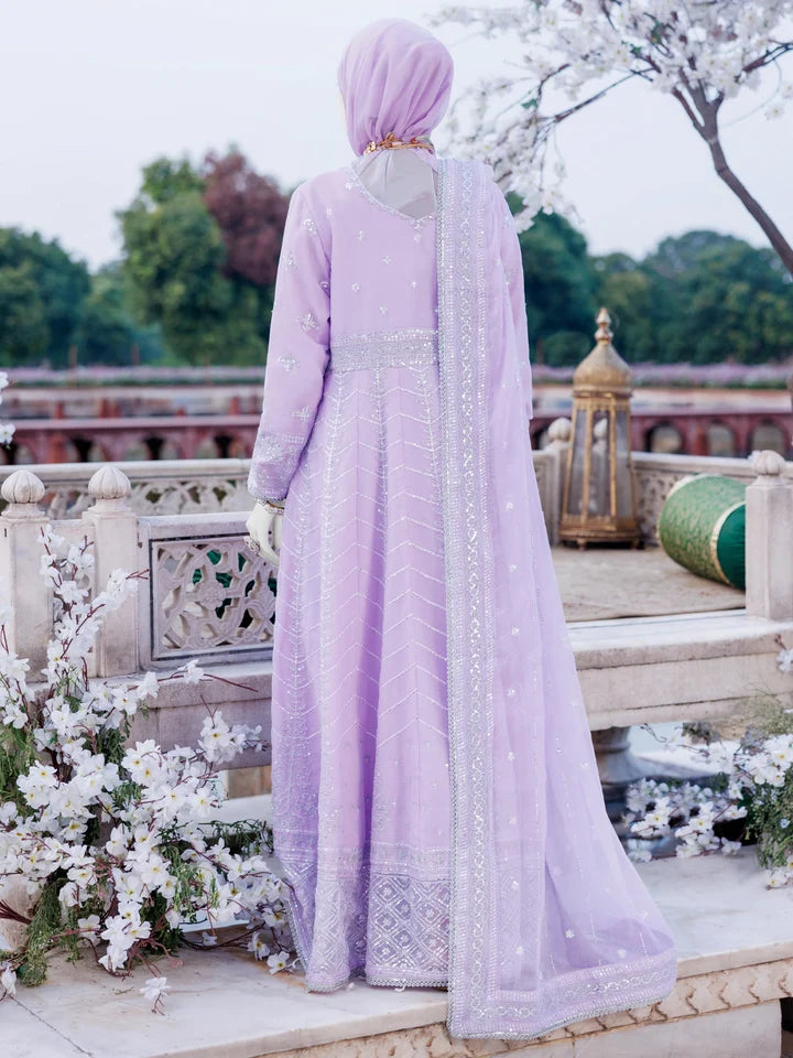 2PC Unstitched Chiffon Embroidered Suit | SAW-27