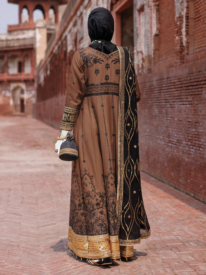 2PC Unstitched Chiffon Embroidered Suit | SAW-21