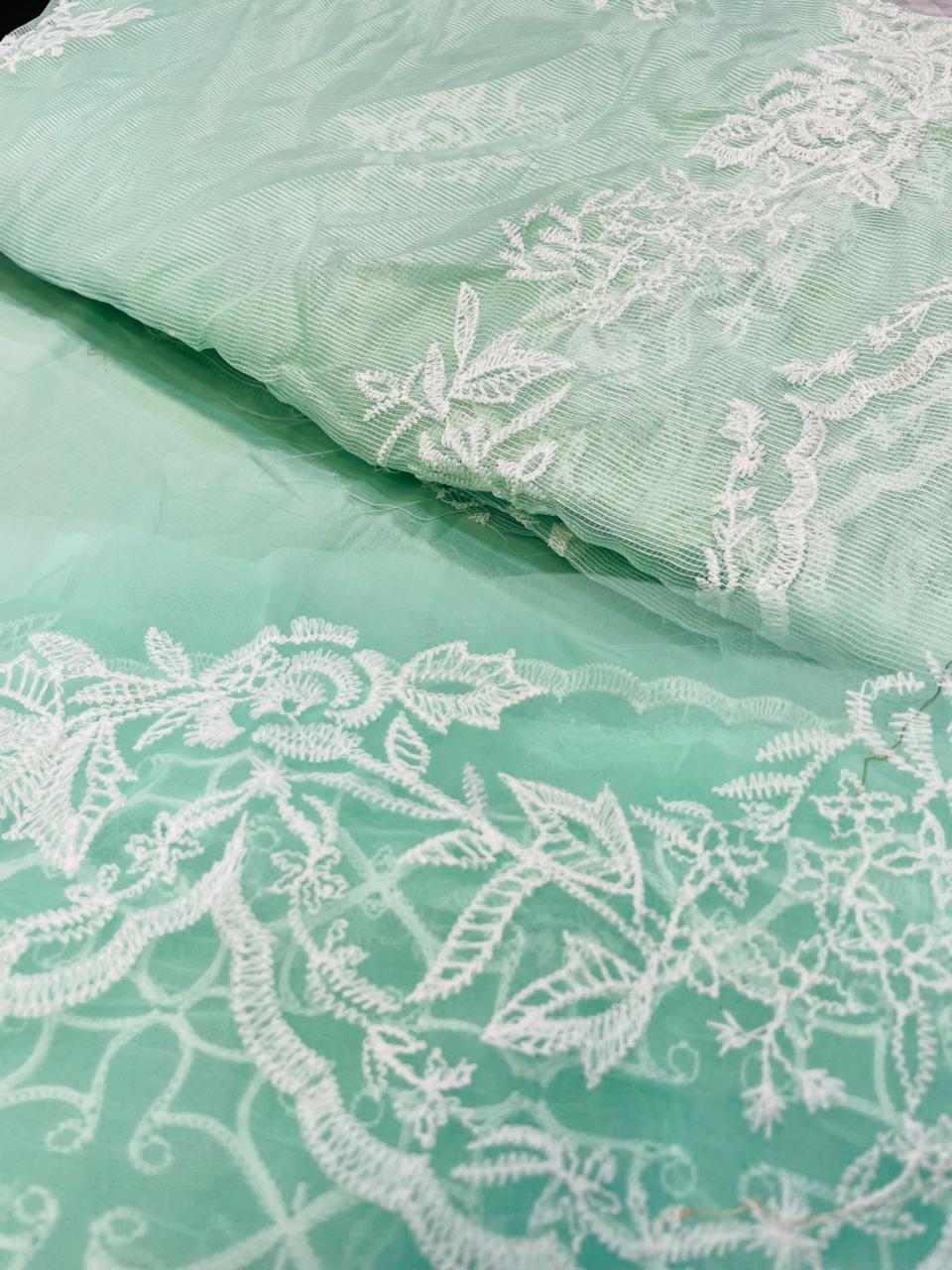 Light Sky Lawn – Unstitched 3-Piece Suit