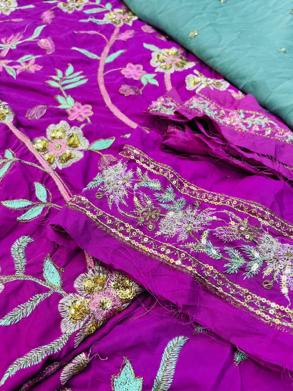 Lawn Silk Fabric  – Unstitched 2-Piece