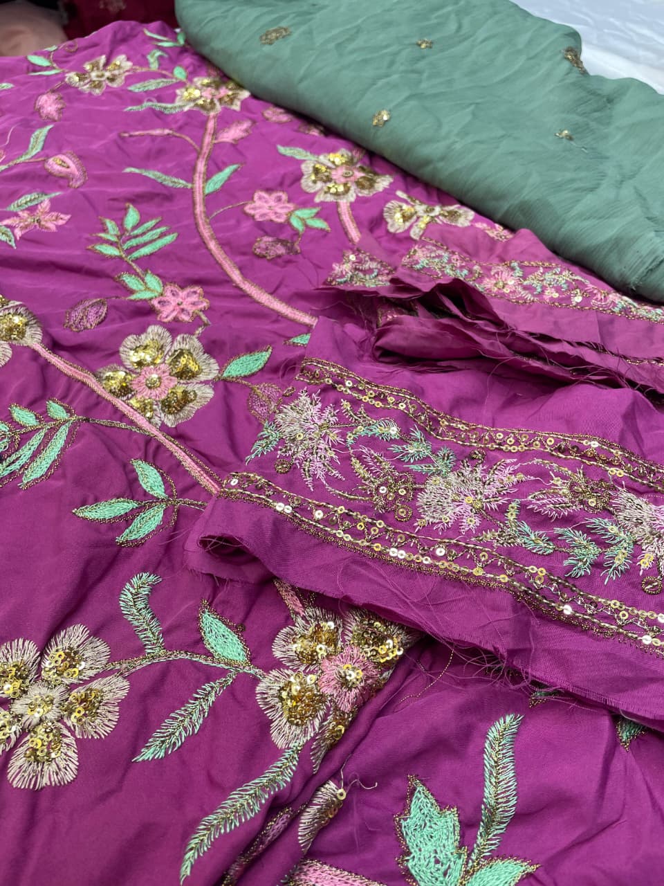 Lawn Silk Fabric  – Unstitched 2-Piece