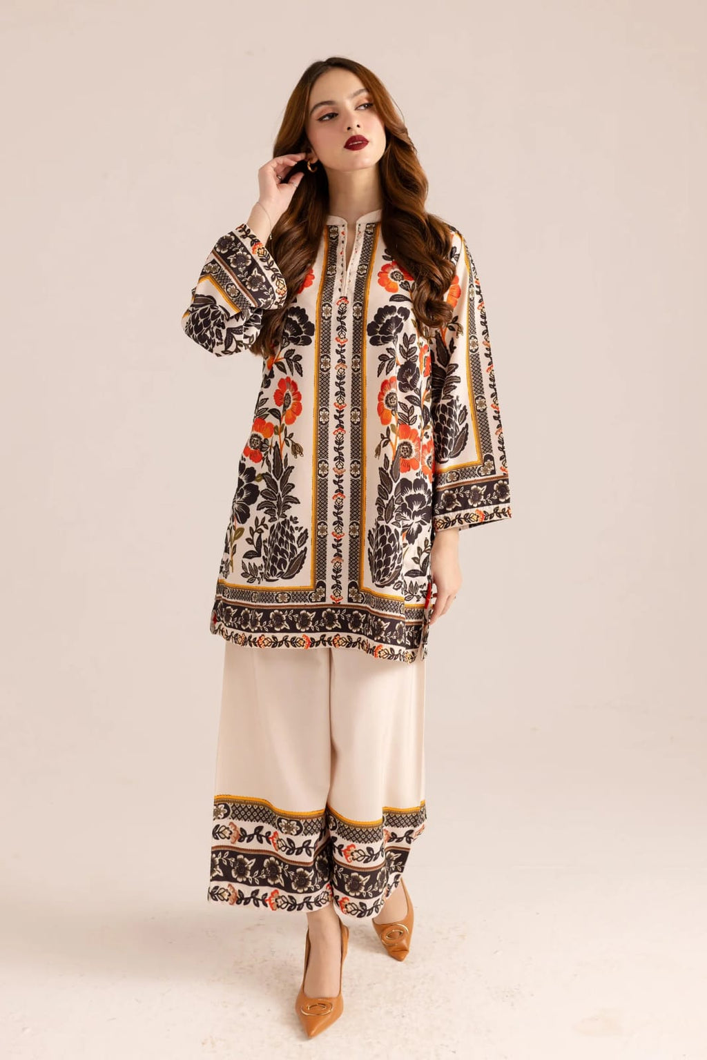 Printed Kurta & Trouser Set
