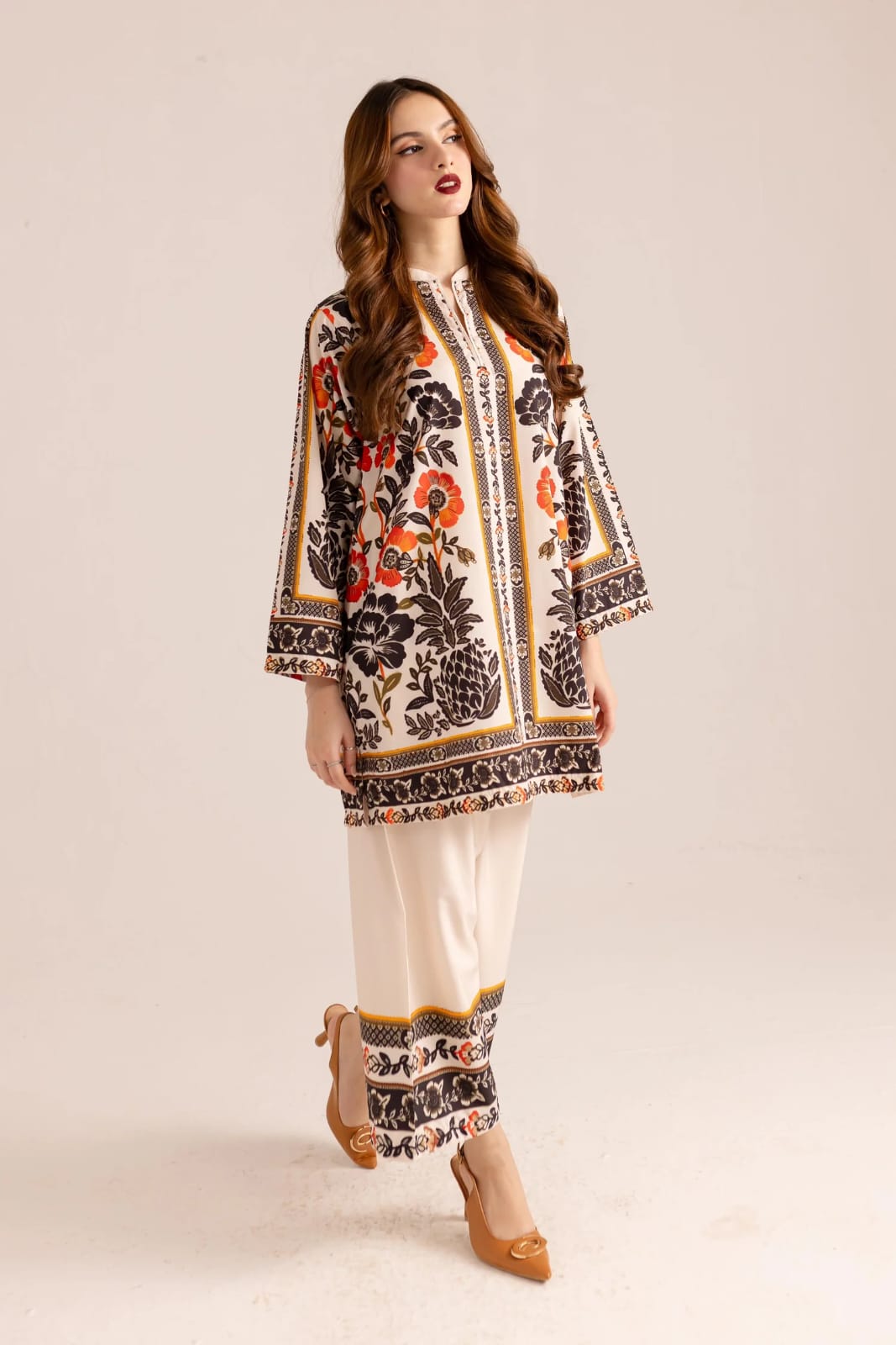 Printed Kurta & Trouser Set