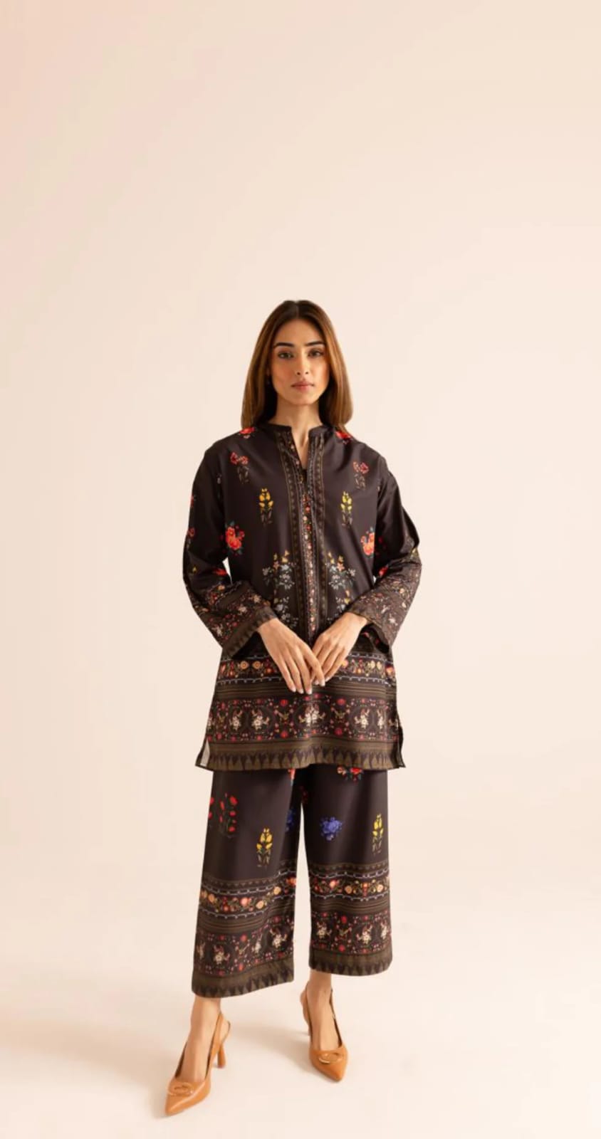 Printed Kurta & Trouser Co-Ord Set