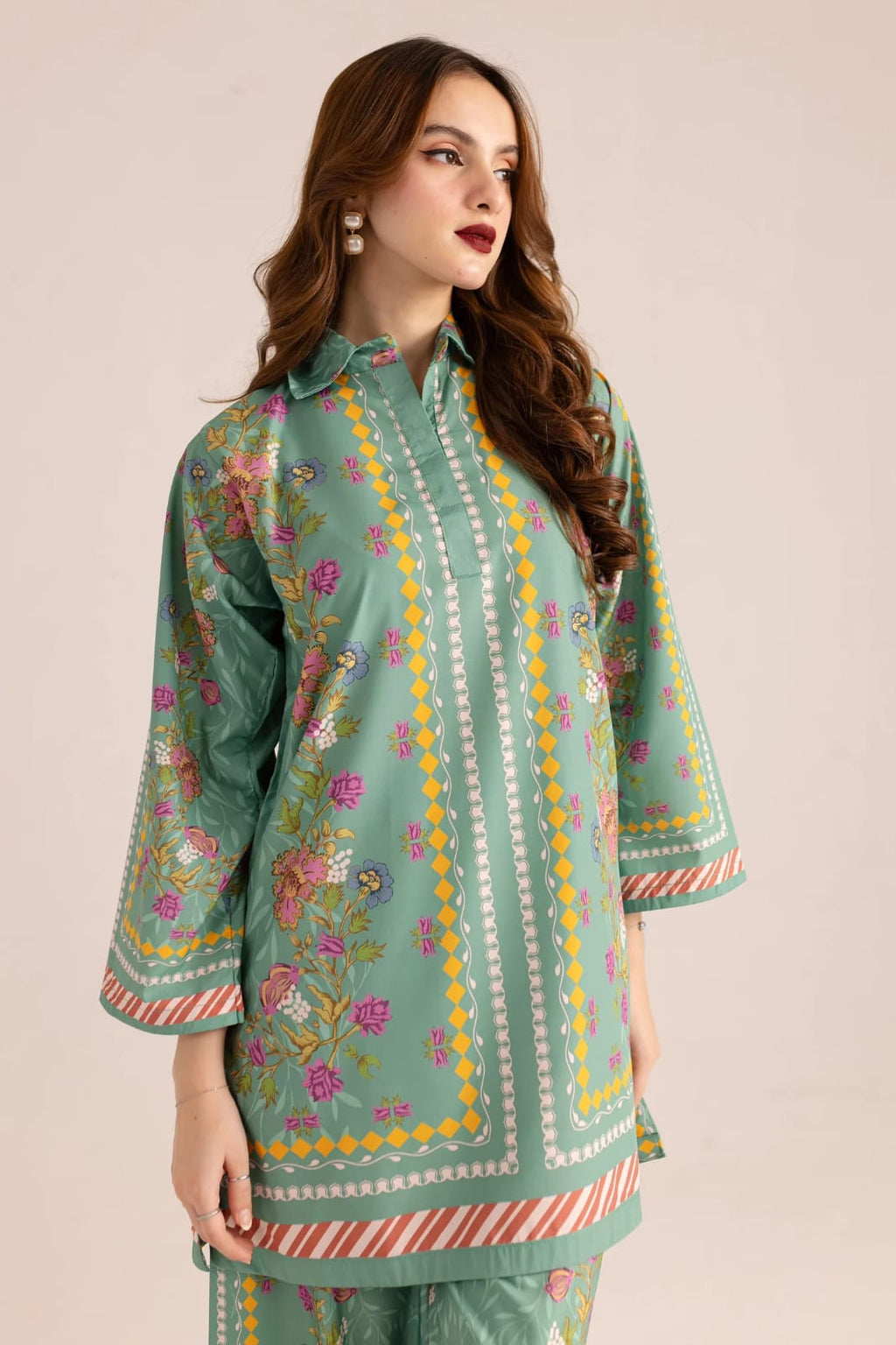 Floral Printed Kurta & Trouser Set