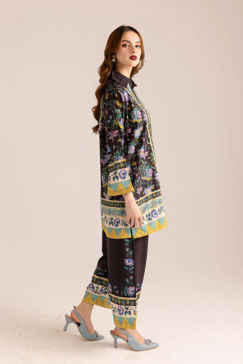 Elegant Floral Printed 2-Piece Set