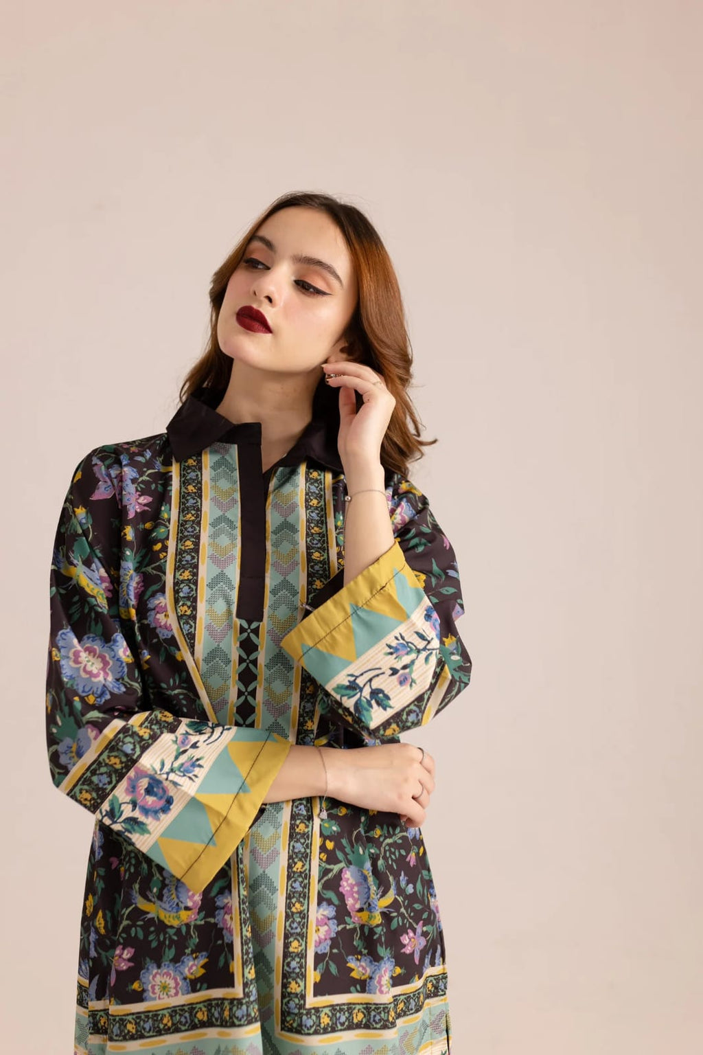 Elegant Floral Printed 2-Piece Set