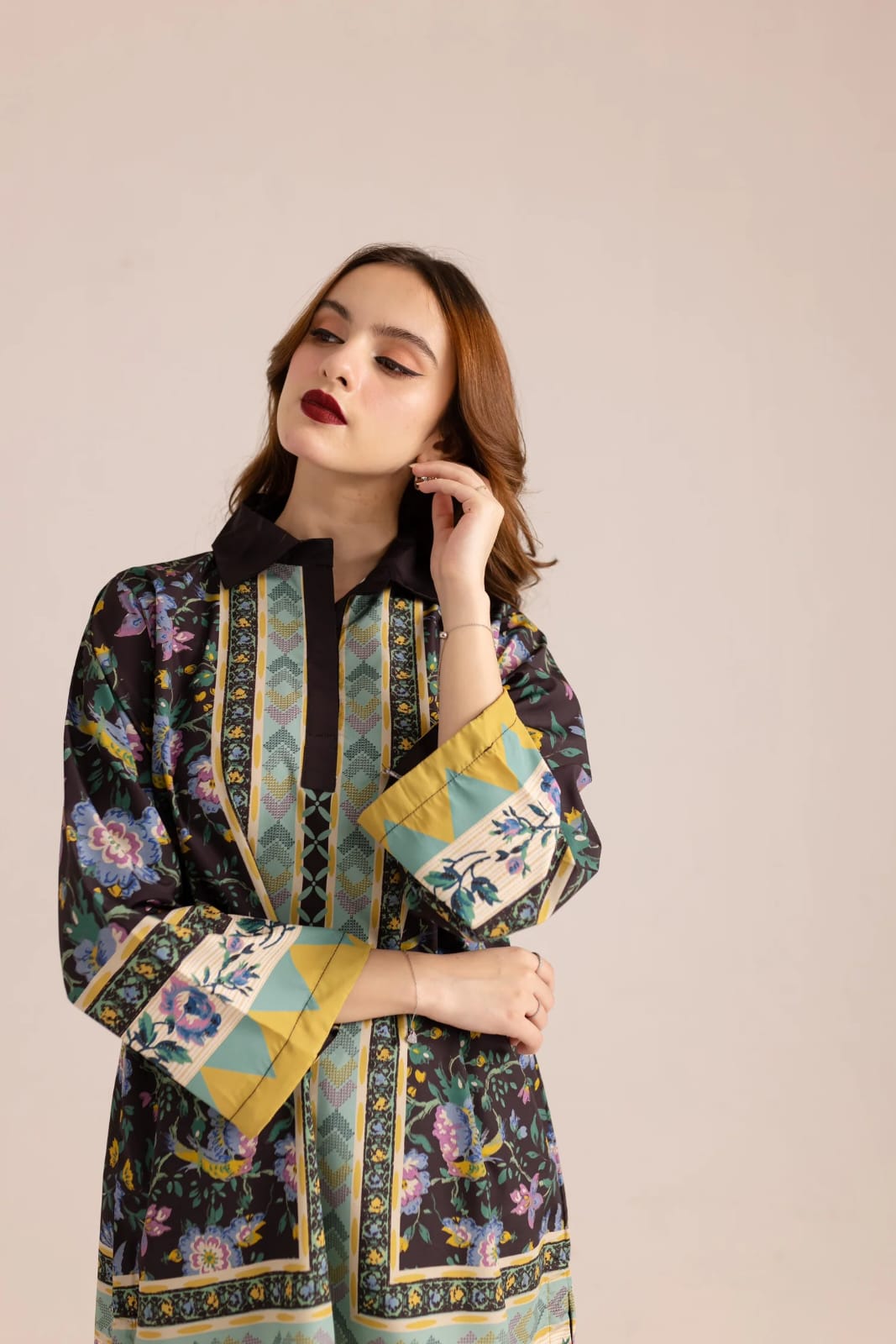 Elegant Floral Printed 2-Piece Set