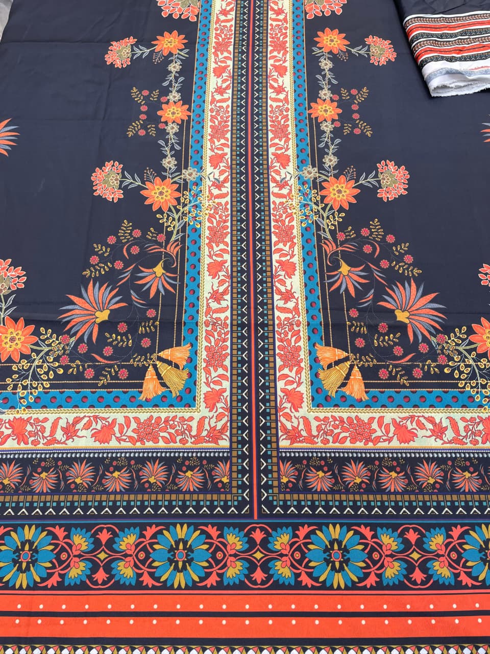 Midnight Black Printed 2-Piece Suit code 005