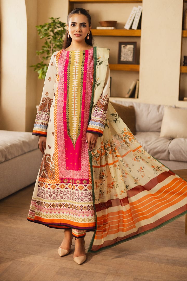 Pastel Fusion Printed 2-Piece Suit code 016