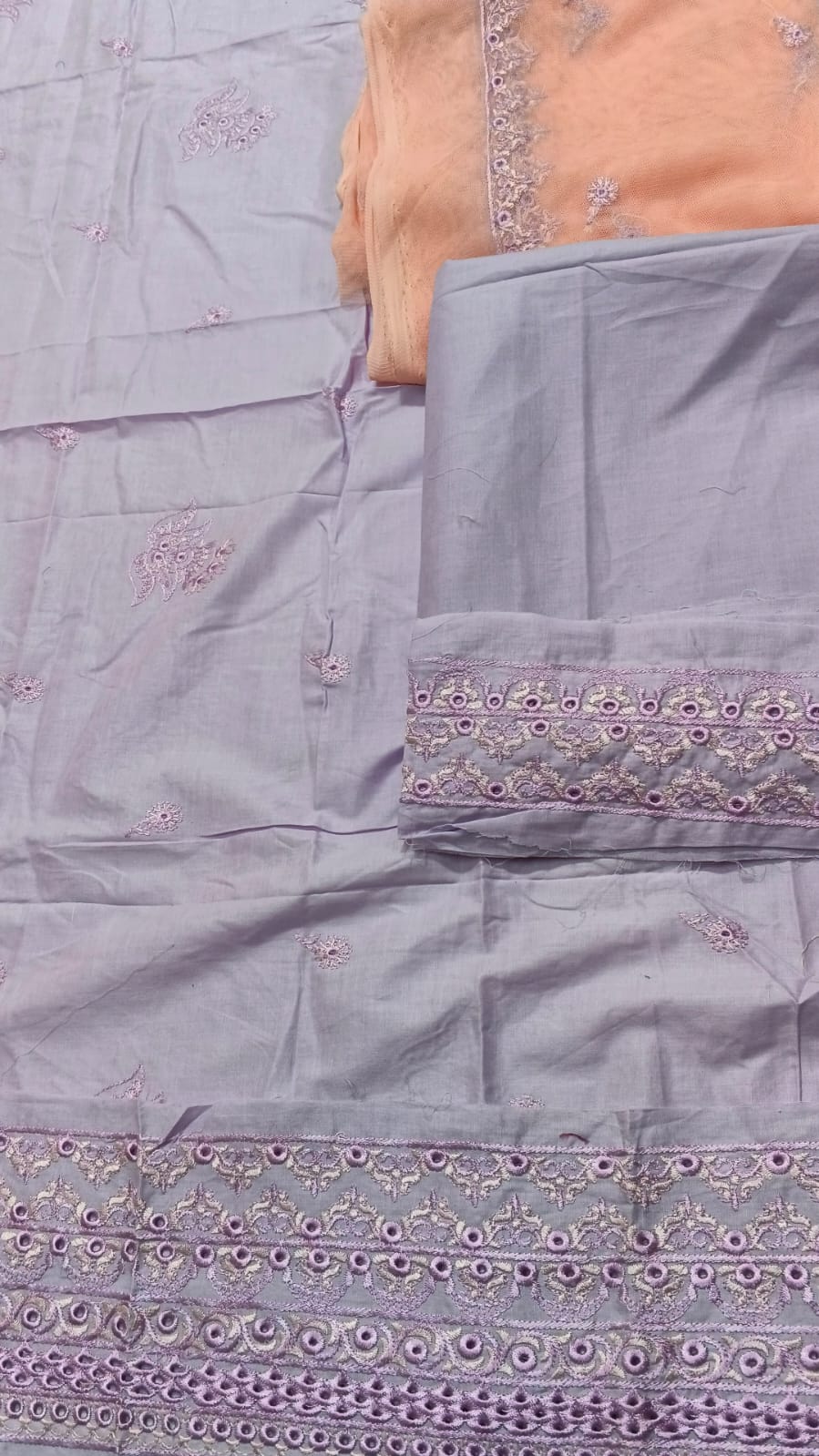 2PC Unstitched Embroidered Suit (SAW-11)