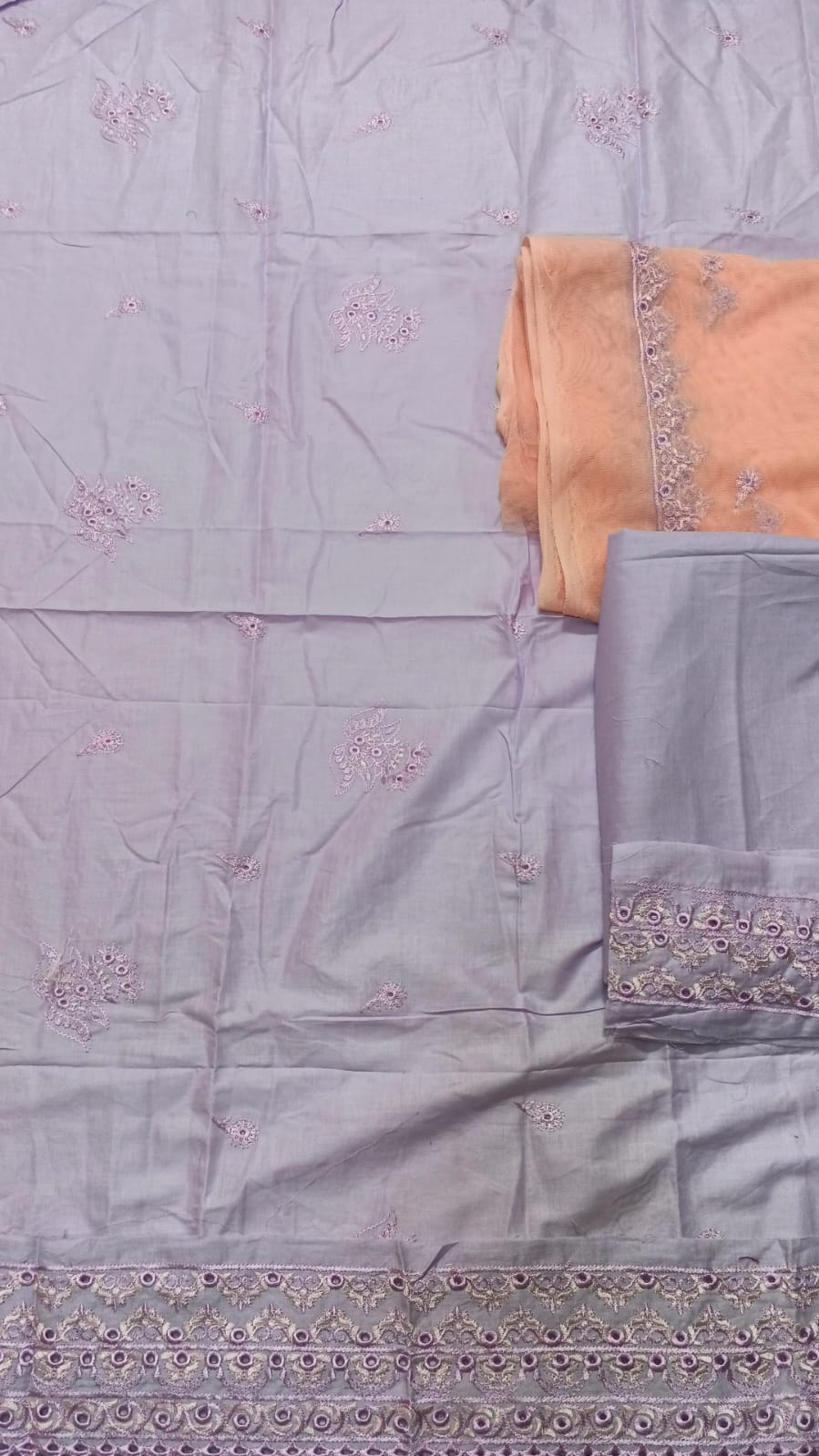 2PC Unstitched Embroidered Suit (SAW-11)