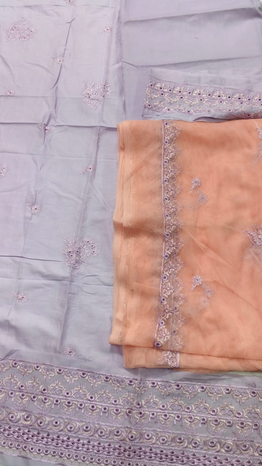 2PC Unstitched Embroidered Suit (SAW-11)