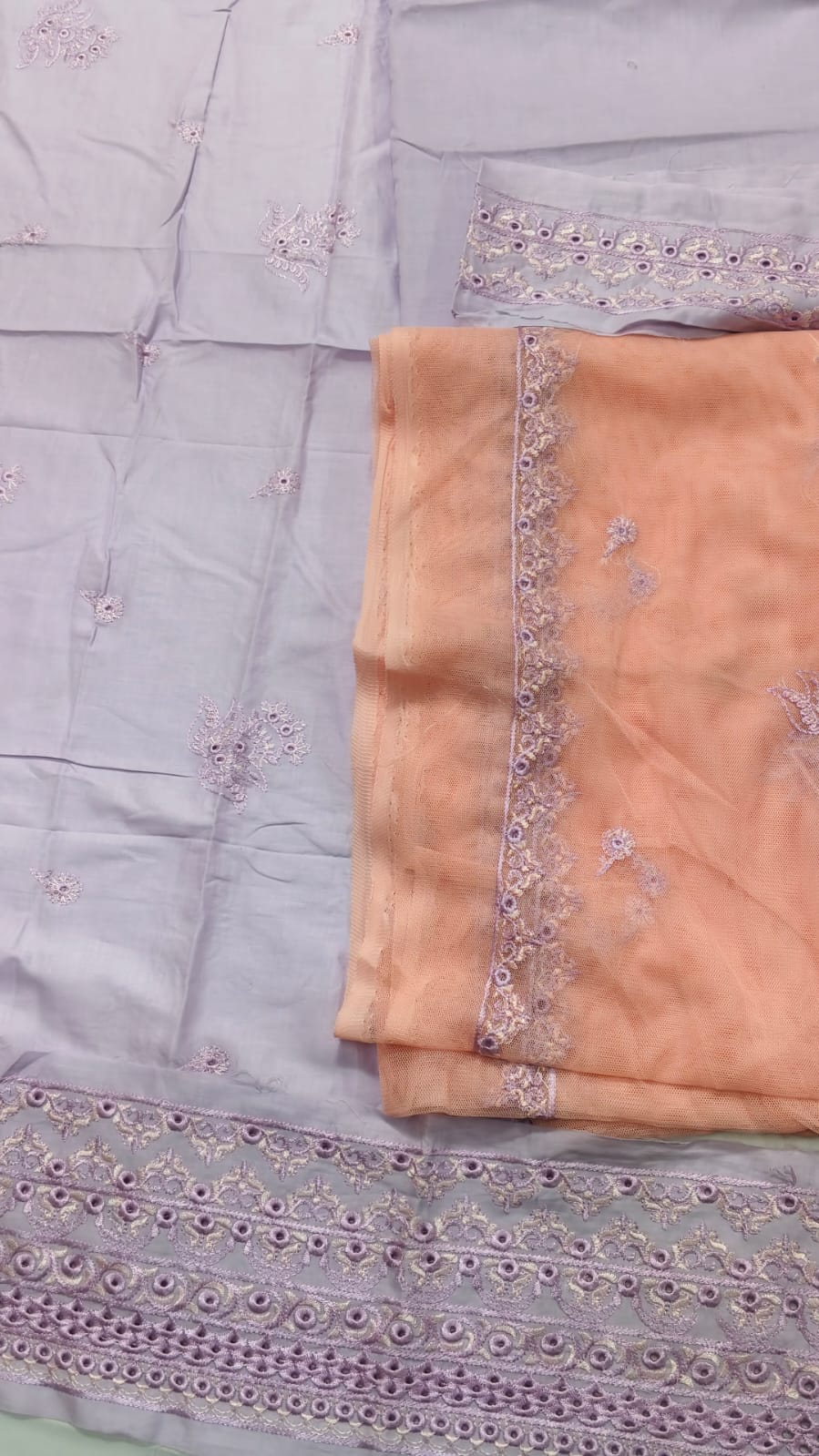 2PC Unstitched Embroidered Suit (SAW-11)